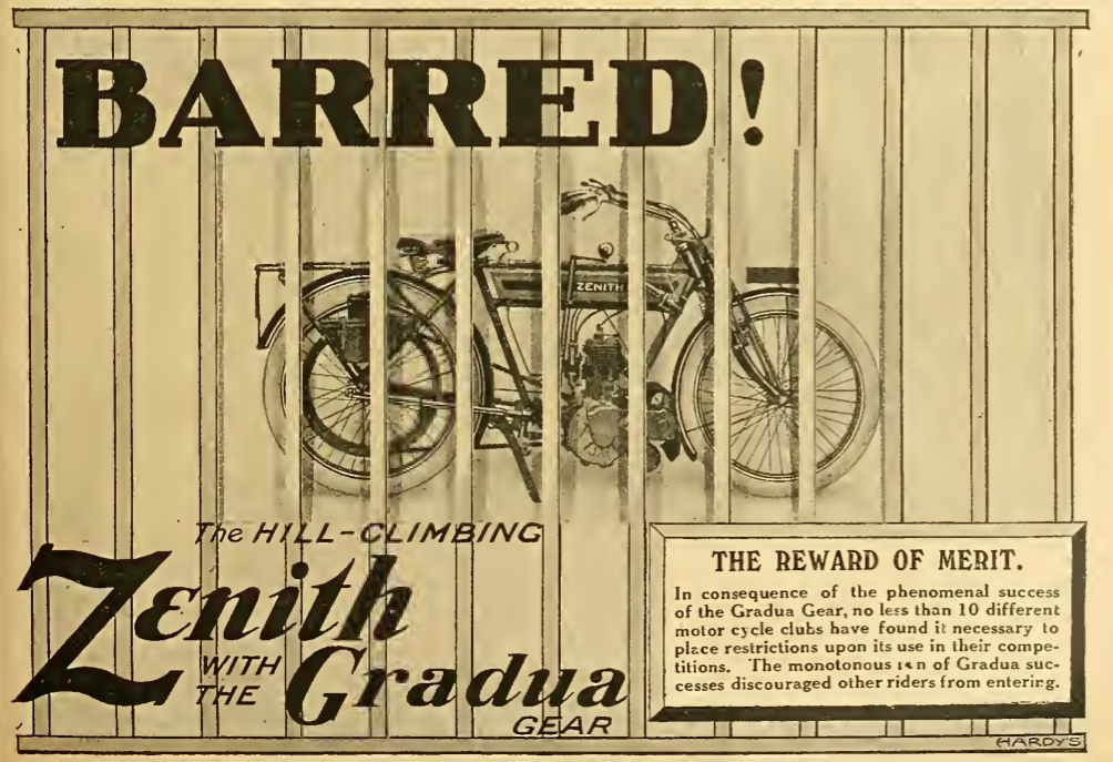 1911 ZENITH AD BARRED