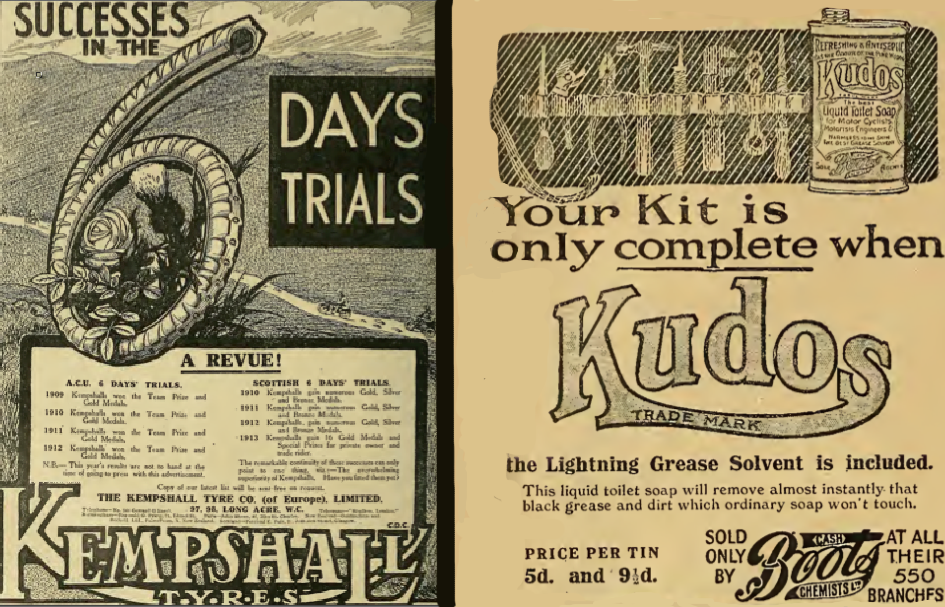 1913 KEMPSHALL KUDOS ADS