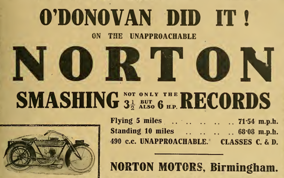1913 NORTON RECORDS