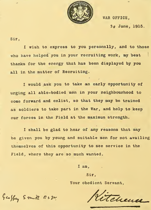 1915 KITCHLETTER