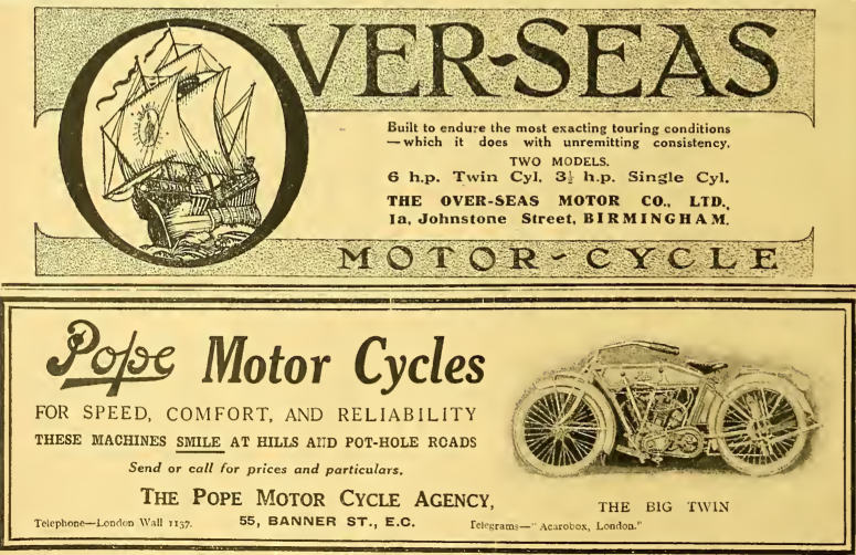 1915 OVERSEAS-POPE AD