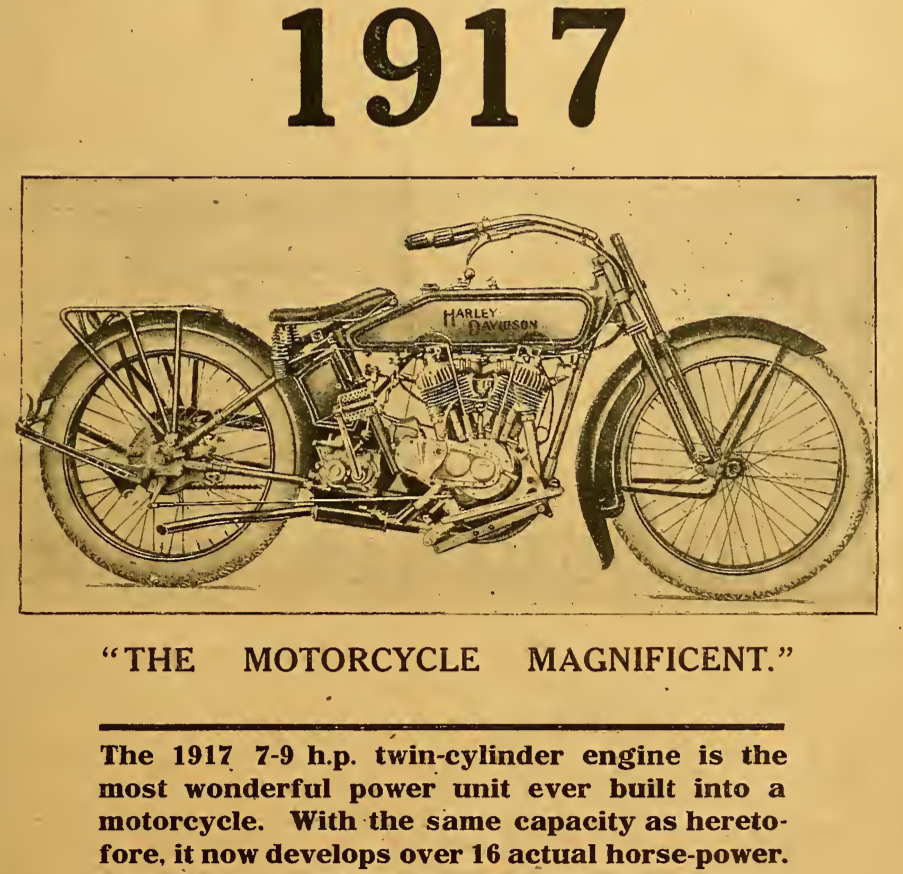 1916 HARLEY 1917 AD