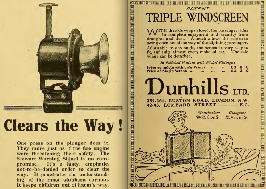 1916 HORN SCREEN ADS