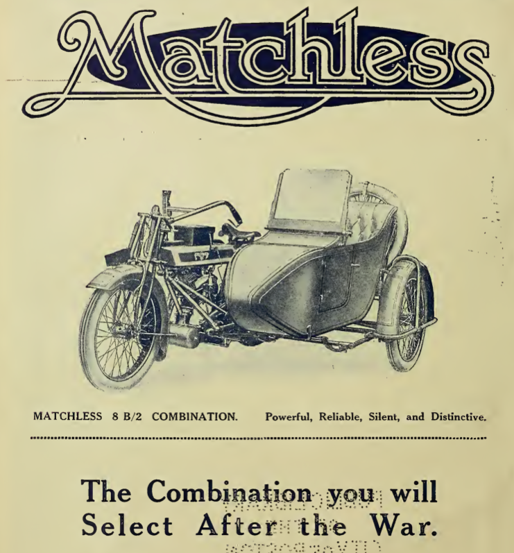 1916 MATCHLESS AD