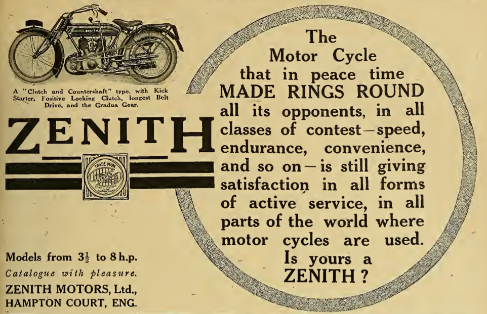 1916 ZENITH AD