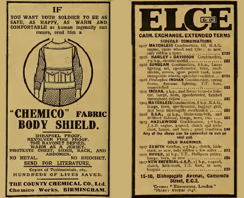 1917 CHEMIC ELCE ADS