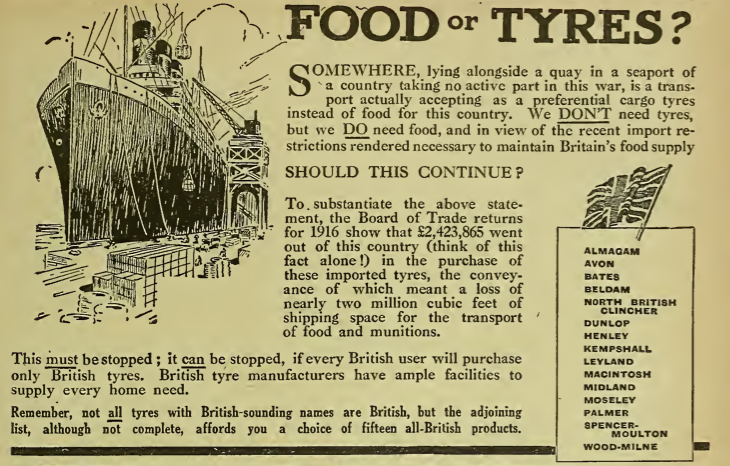 1917 FOODORTYRES AD