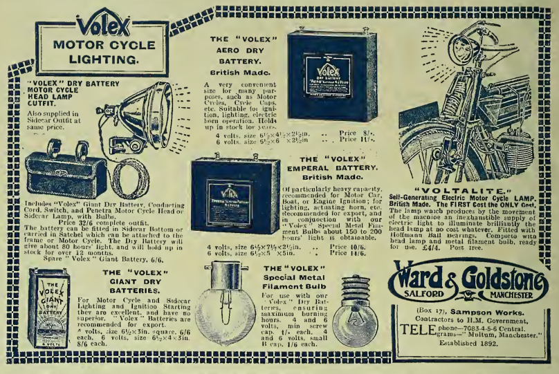 1917 VOLEX LIGHT AD