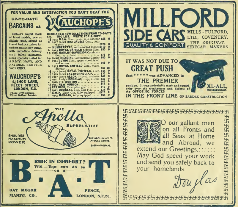 1918 FRONT PAGE ADS