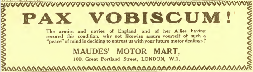 1918 MAUDES AD