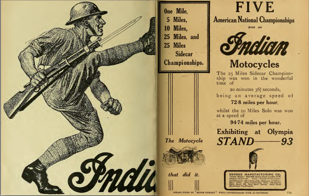 1919 INDIAN ADS