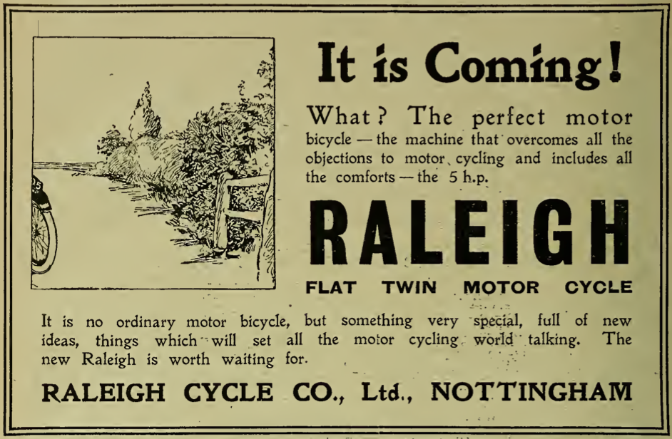 1919 RALEIGH AD