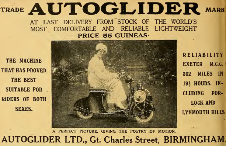 1920 AUTOGLIDER AD