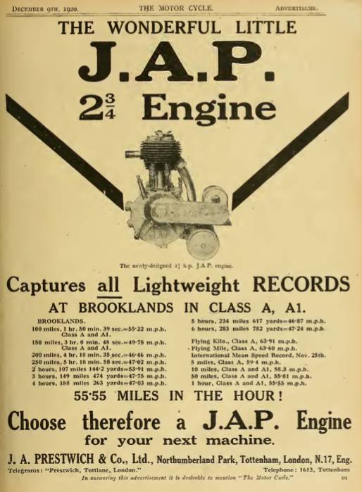 1920 JAP RECORDS AD