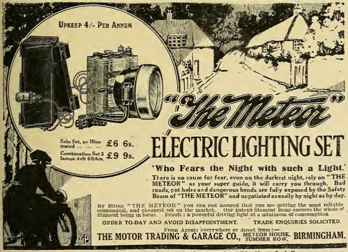 1920 METEOR LIGHT AD