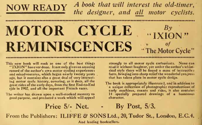 1920 REMINISCENCES AD