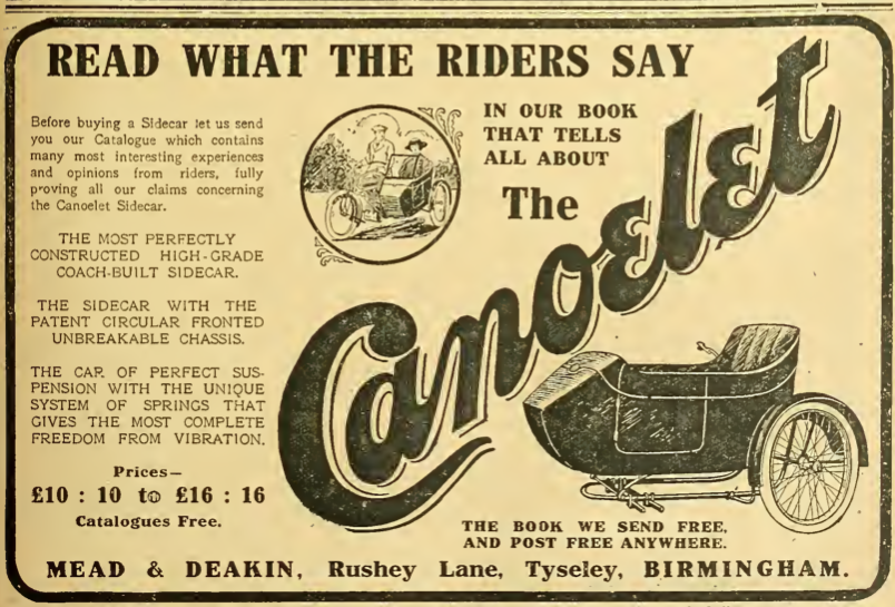 1914 CANOELET AD