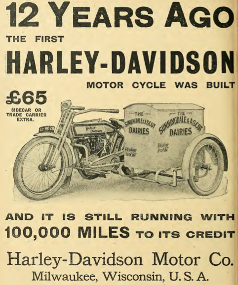 1914 HARLEY AD