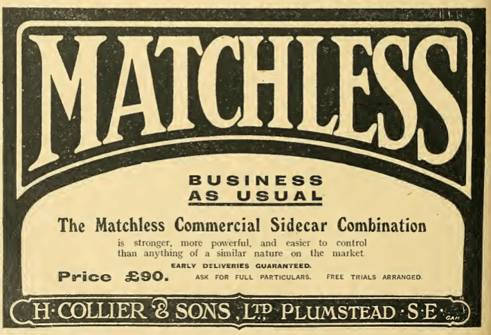 1914 MATCHLESS AD
