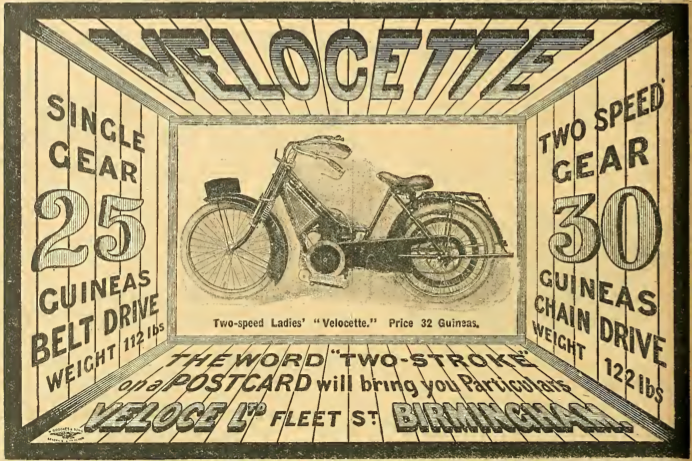 1914 VELOCETTE AD