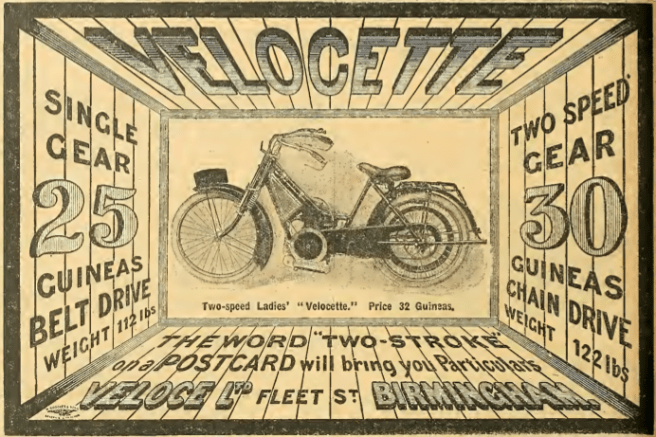 1914 VELOCETTE AD