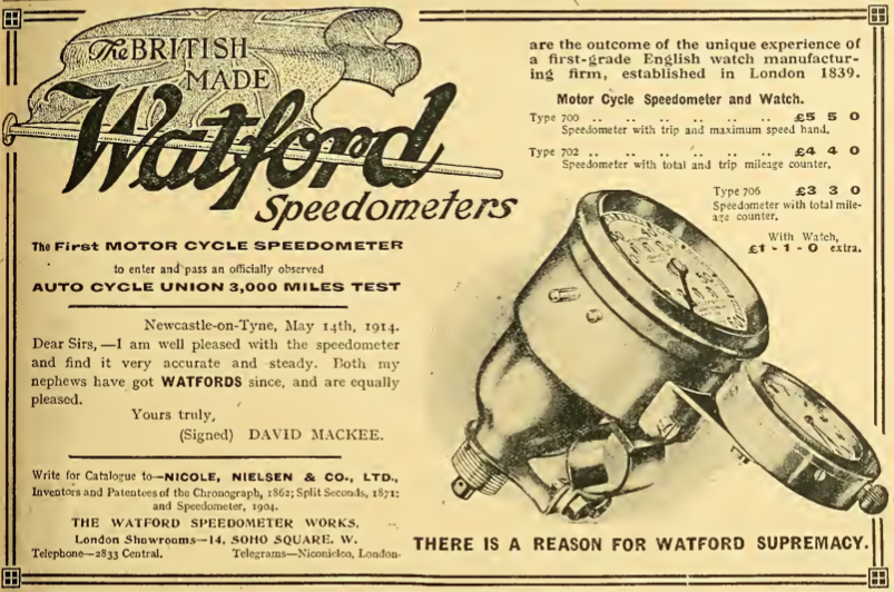 1914 WATFORD AD