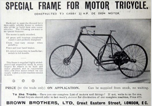 1899 BROWN TRIKE AD