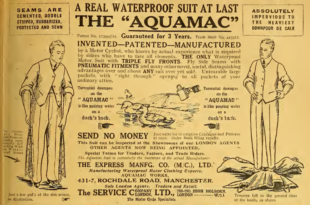 1922 AQUAMAC AD