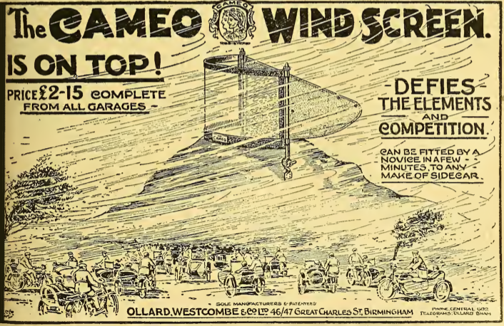 1922 CAMEO SCREEN AD