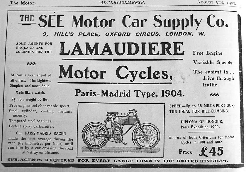 1903 LAMAUDIERE AD