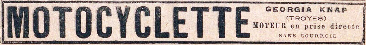 1903 MOTOCYCLETTE AD