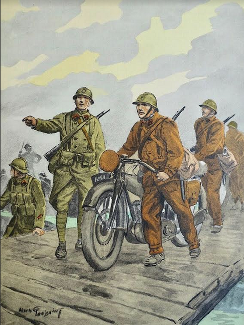 WW1 POILUTS SUR LE PONT