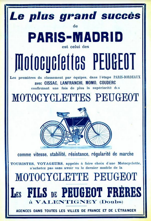 1903 PEUGEOT AD