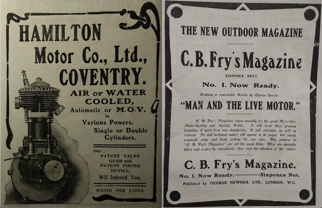 1904 HAMILTON FRY'S ADS