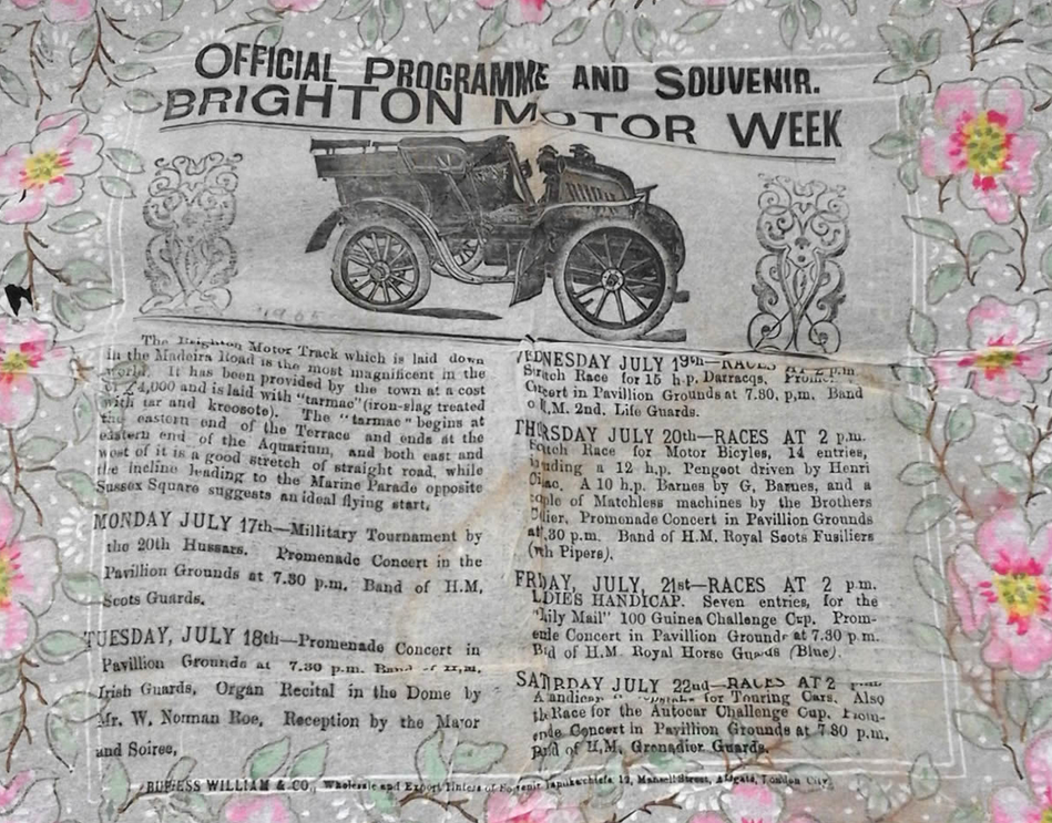 1905 BRIGHTON SPEED TRIALS PROGRAMME1905 BRIGHTON SPEED TRIALS PROGRAMME