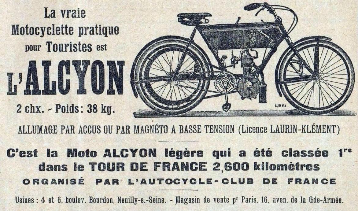 1906 ALCYONE AD FRANCE