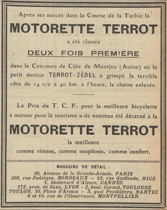 1908 TERROT AD
