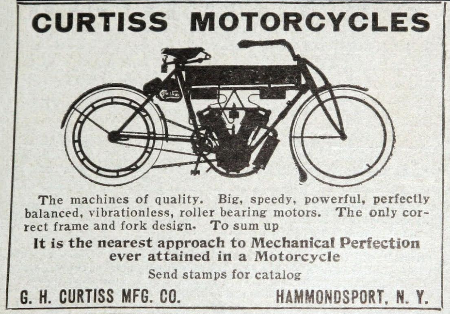 1909 CURTIS AD