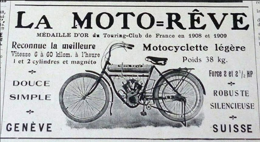 1911 MOTOREVE AD FRANCE
