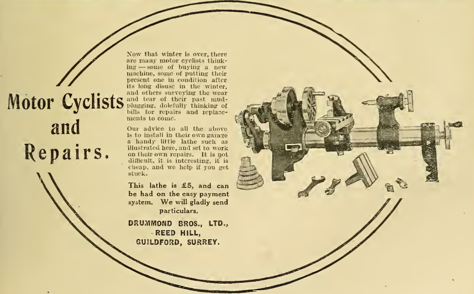 1912 LATHE AD