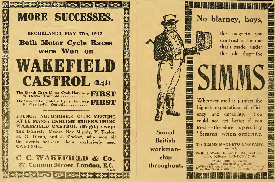 1912 OILMAG AD