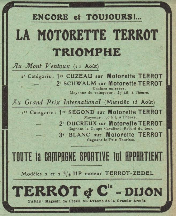 1912 TERROT AD