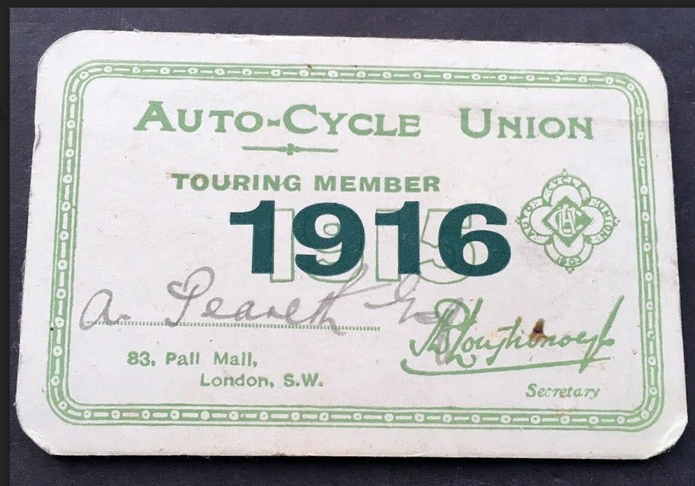 1916 ACU CARD