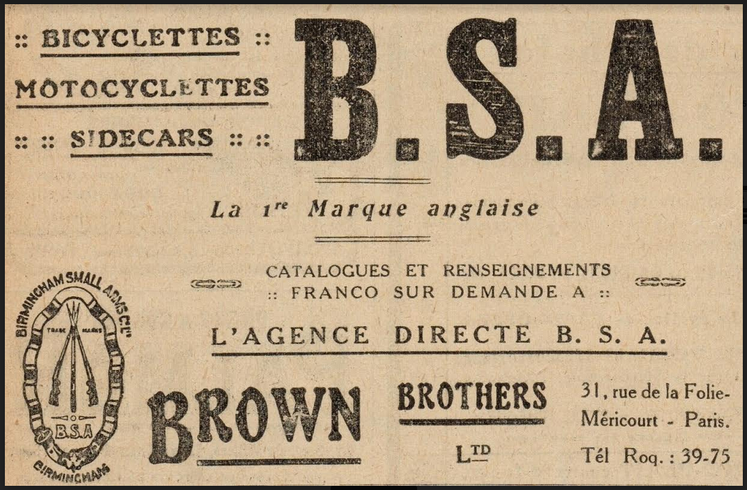 1919 BSA AD