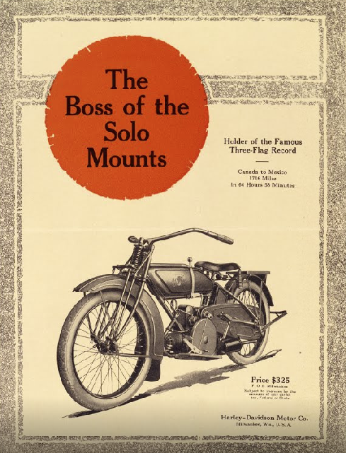 1919 HARLEY FLAT AD