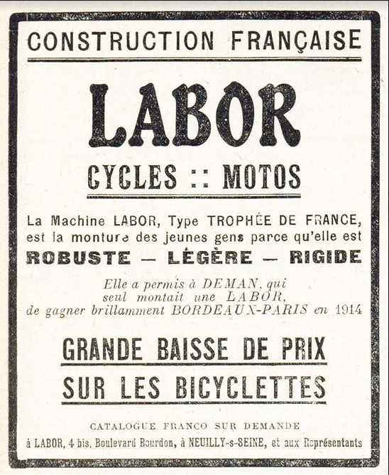 1921 LABOR AD