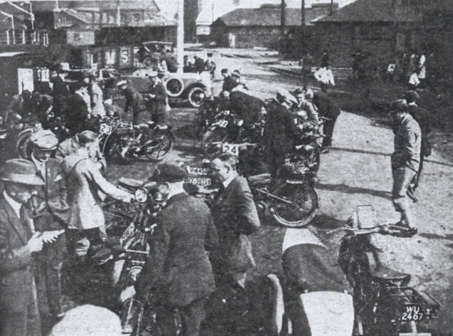 1925 ISDT FILLING UP SOUTHAMPTON