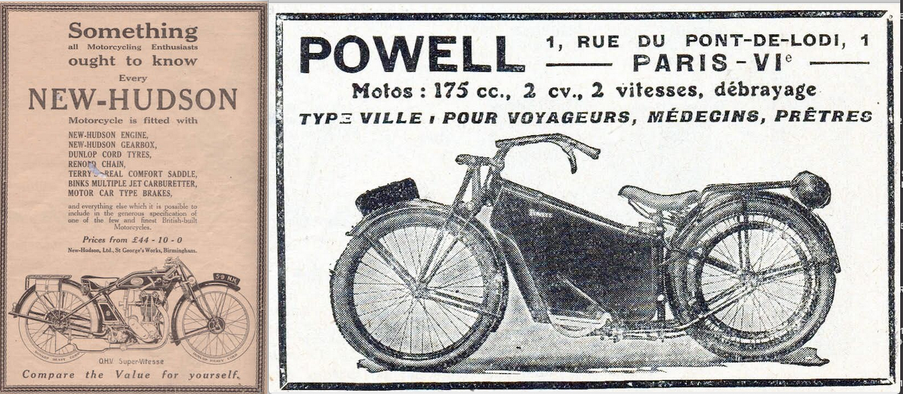 1925 NEW-HUD POWELL ADS