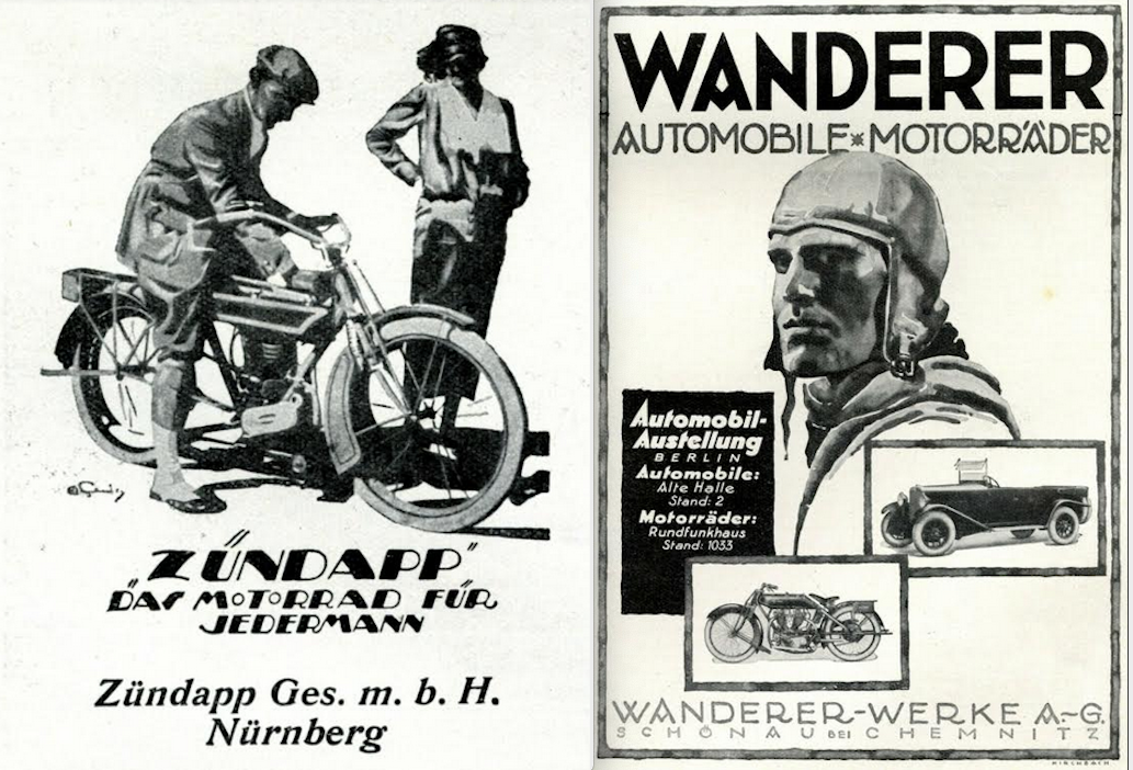 1925 ZUNDAPP WANDERER ADS