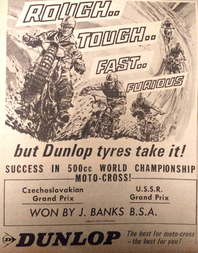 1969 DUNLOP MX AD